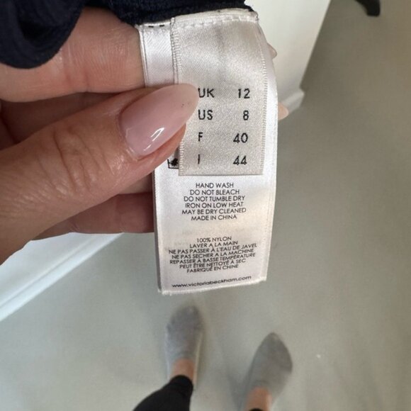 Victoria Beckham Navy Blue Knit Dress – Size 8 - Picture 7 of 15